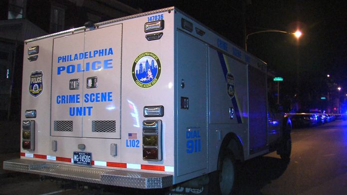 Philadelphia Crime Scene Investigators on the scene of a suspicious body located. (YC.NEWS/ERIC NORTON)