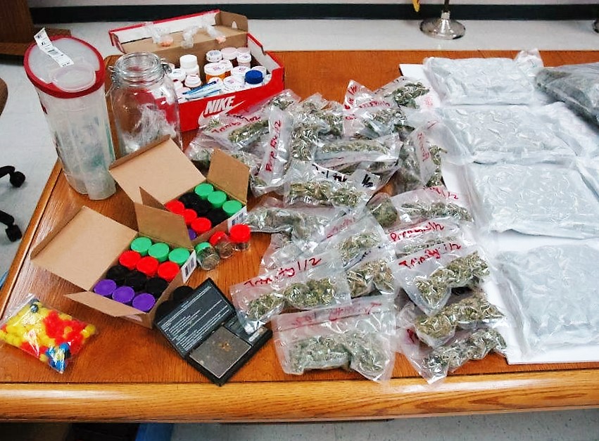 Drexel Hill man faces firearm and drug possession charges,  including 1,000 pills and 13 pounds of marijuana. (YC.NEWS PHOTO/DELAWARE COUNTY DISTRICT ATTORNEYS OFFICE HANDOUT)