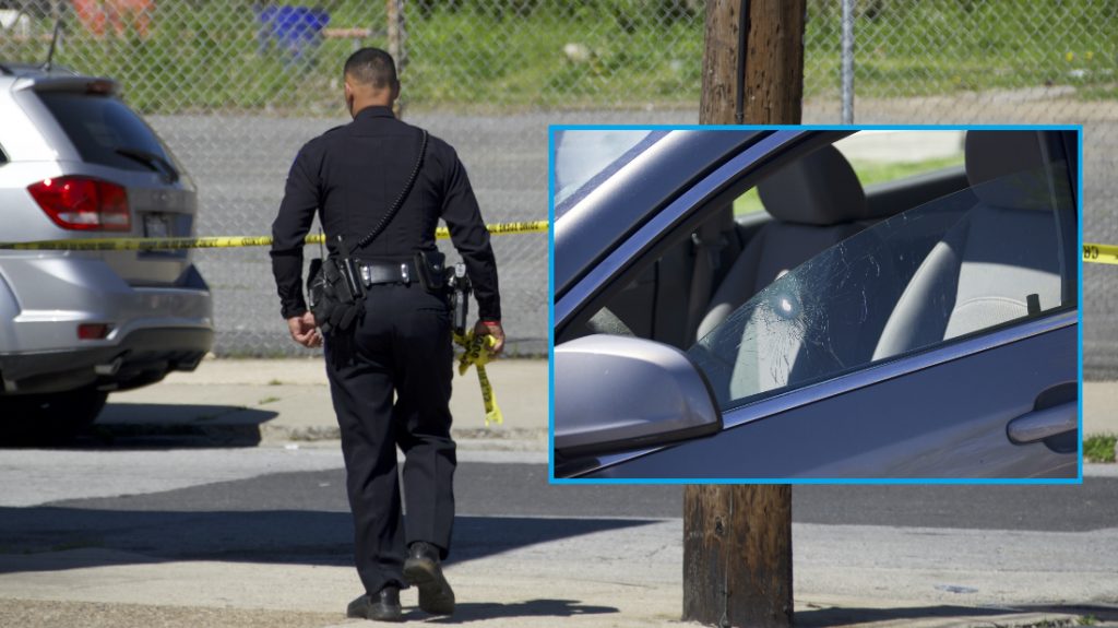 Police in Chester City, Delaware County on the scene of a shooting on Easter Sunday. (© YC.NEWS EXCLUSIVE/ERIC NORTON)