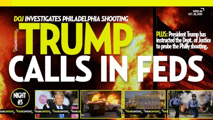 President Trump '100 percent' Briefed on Philly Riots, Department of Justice Called to Investigate