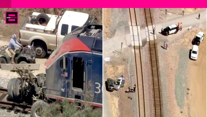 Amtrak Train Derails in California After Striking Vehicle, Injuring Passengers.